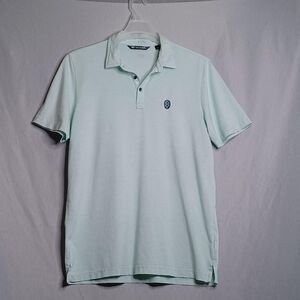 Travis Mathew Polo Shirt Mens Large Light Mint Golf Performance Stretch Casual